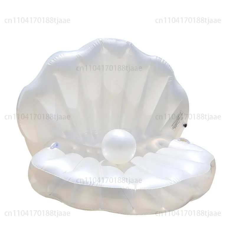 New Inflatable Seashell Pool Floats with Pearl Ball, Diversity Pool Floating Chair for Swimming Pool Summer Beach