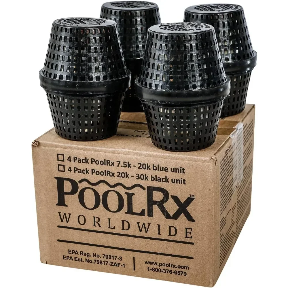 Pool RX 101067 Black Units Swimming-Pool-Algaecides (4 Pack), 20,000-30,000 Gallon.Authenticity guarantee.