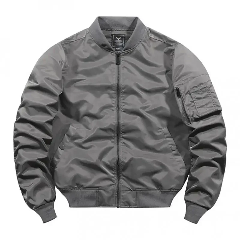 

LIBIELIY Spring Autumn Bomber Jacket Men Women Military Fly Jacket Varsity Baseball Flight Coat Mens Windbreaker Mens Clothing 2