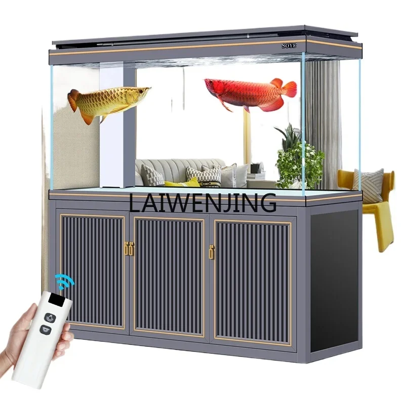 

HLZ fish tank new light luxury porch bottom filter ecological intelligent aquarium partition screen