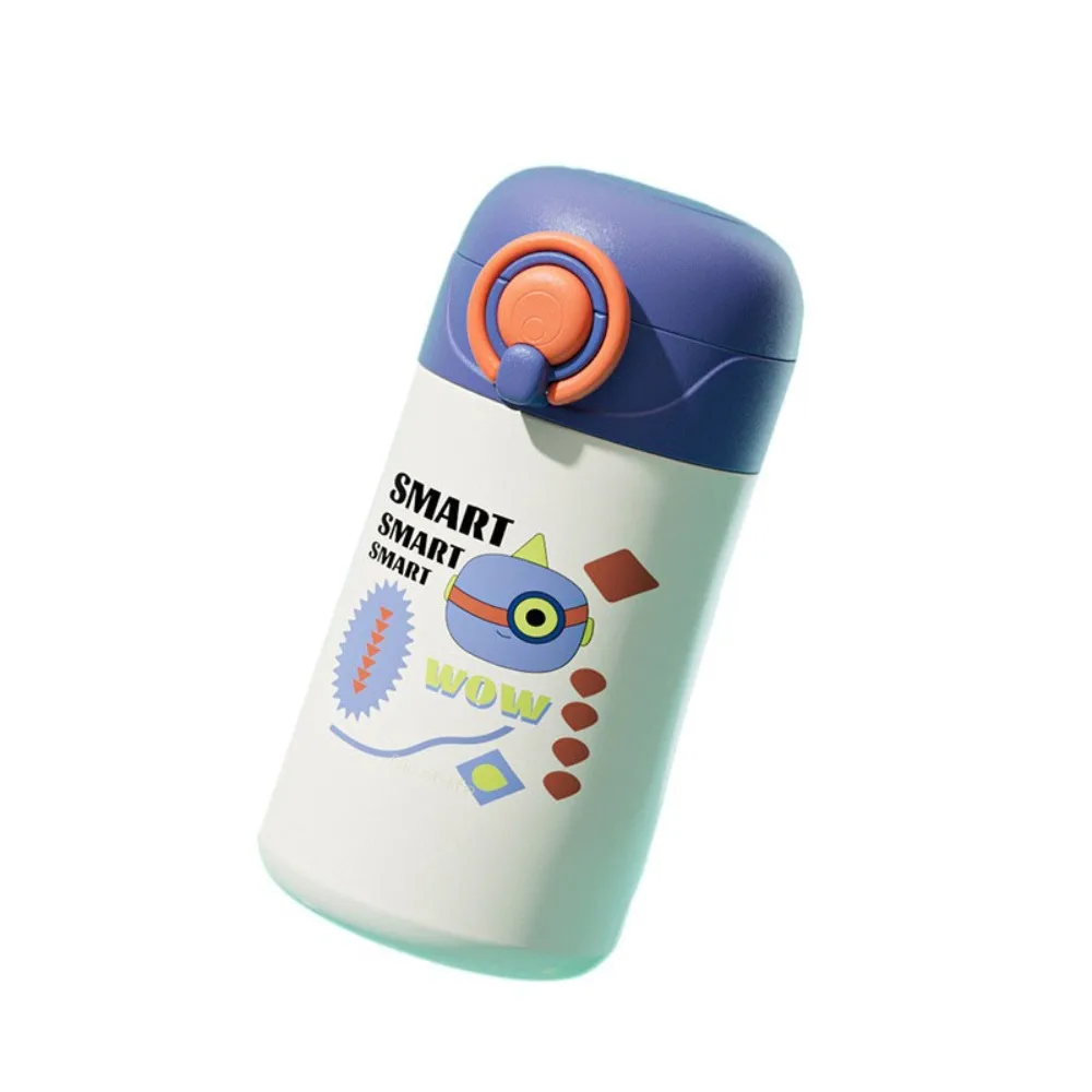 

Детский термос из нержавеющей стали, бутылка для воды, 400 мл, чайник для питья, портативная соломенная чашка для воды, термостойкая, герметичная