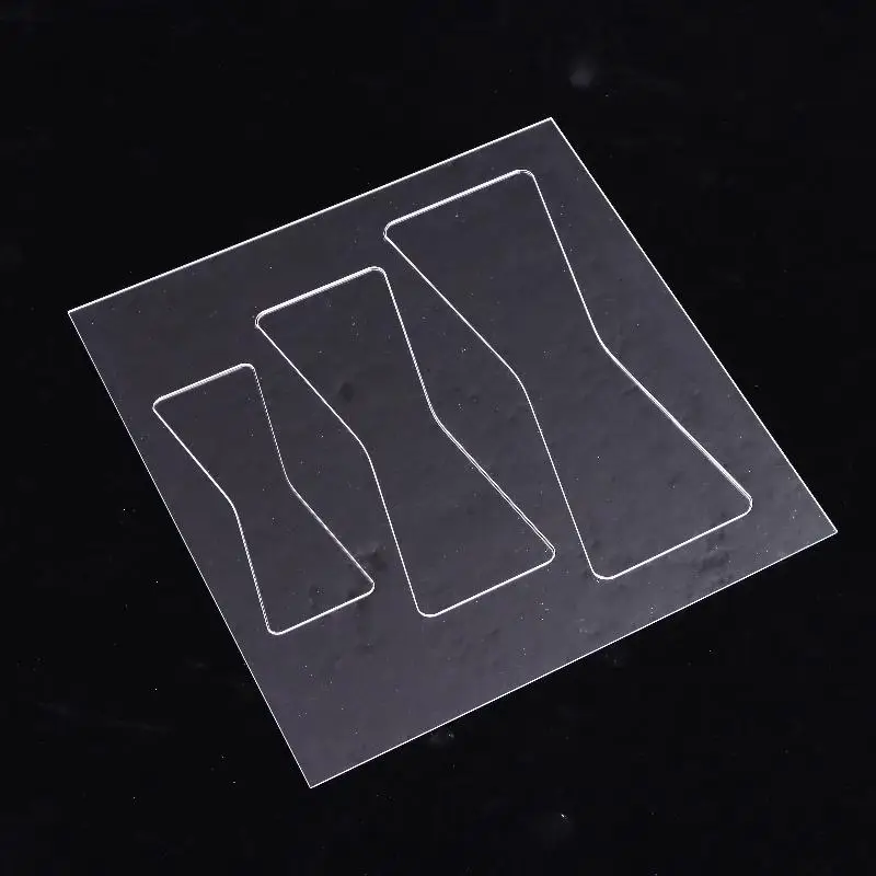 1 set di modelli per router ad arco Modelli in acrilico trasparente PET per strumenti per modelli di router per la lavorazione del legno