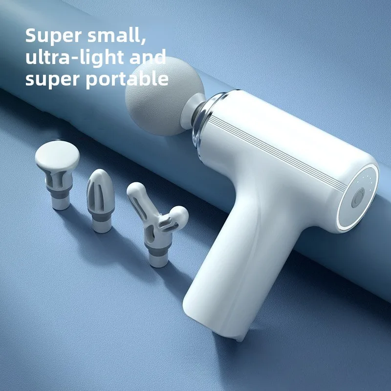 

Portable AI Fascial Massage Gun Electric Percussion Massager Body Relaxation With 4 Replaceable Massage Head LED Night Light