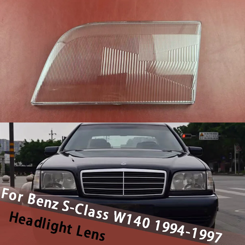 

For Benz S-Class W140 1994-1997 Car Headlight Shell Headlamp Cover Replacement Headlamp Lens Head Light Housing Lamp Caps