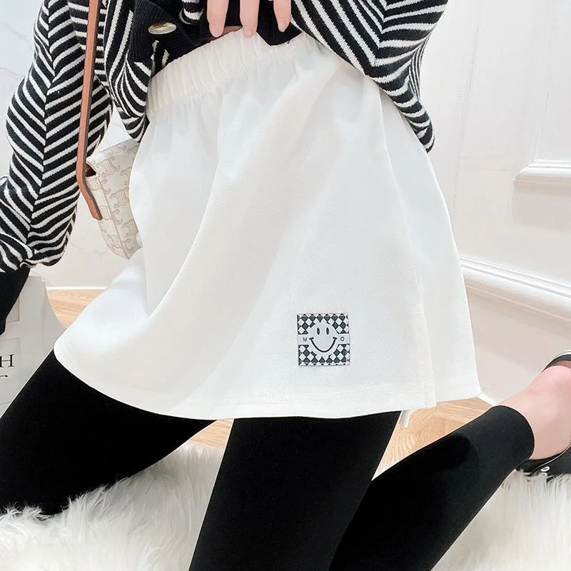 

Толстовка больших размеров INS, модная юбка трапециевидной формы с высокой талией, женская базовая юбка Boting f, закрывающая ягодицы, для поездок на работу