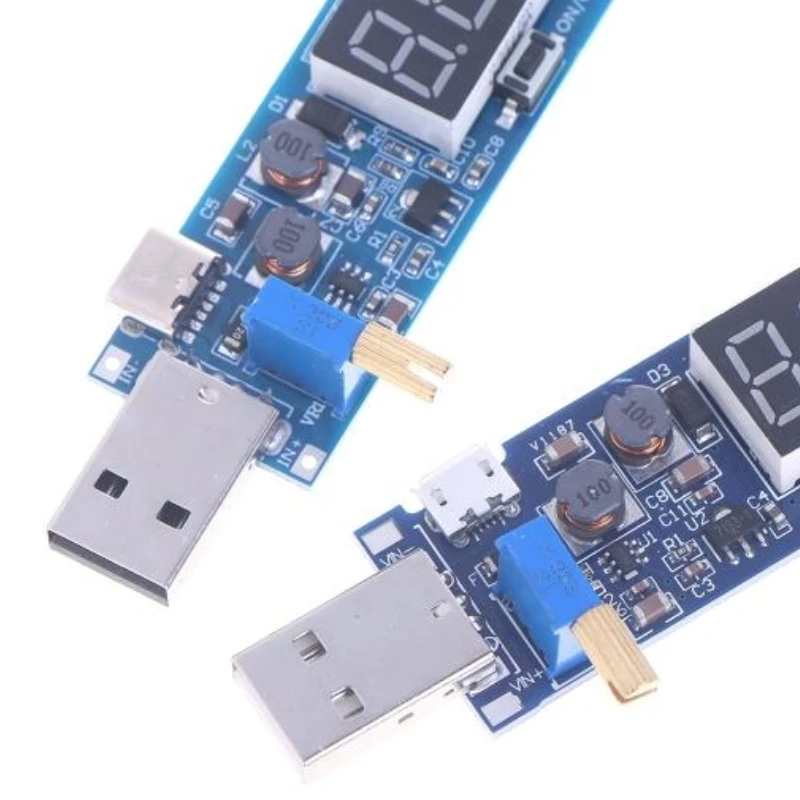 1/5/10PCS Boost Buck Converter USB Step UP / Down Power Supply Module DC-DC 5V To DC1.2V-24V Adjustable Output