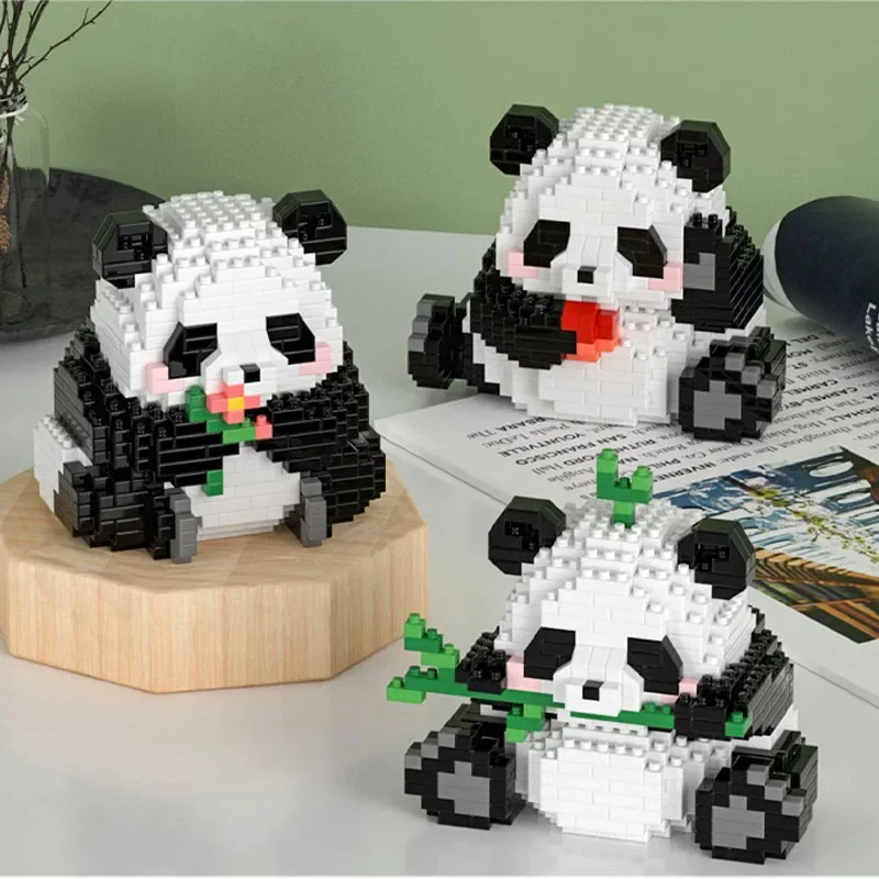 2023 LOZ New Creative MINI Chinese Animal Panda Model Building Block MOC DIY  Diamond Bricks Toys for Children Boys Brick Gifts