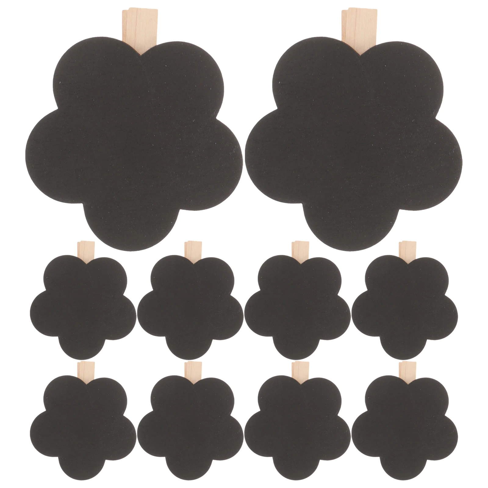 

Chalkboard Sign Clips Wooden Message Plan The Flowers Decorative Removable Labels