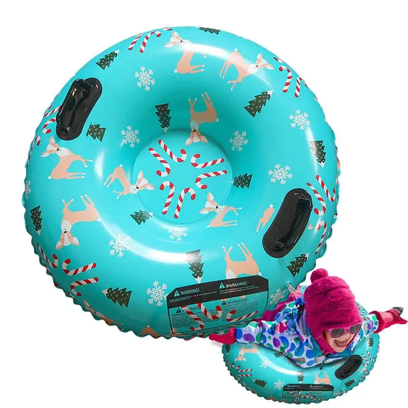 

Надувные сани для снега, зимние сани для детей и взрослых, сани для саней, складные уличные надувные сани для снега с 2 ручками