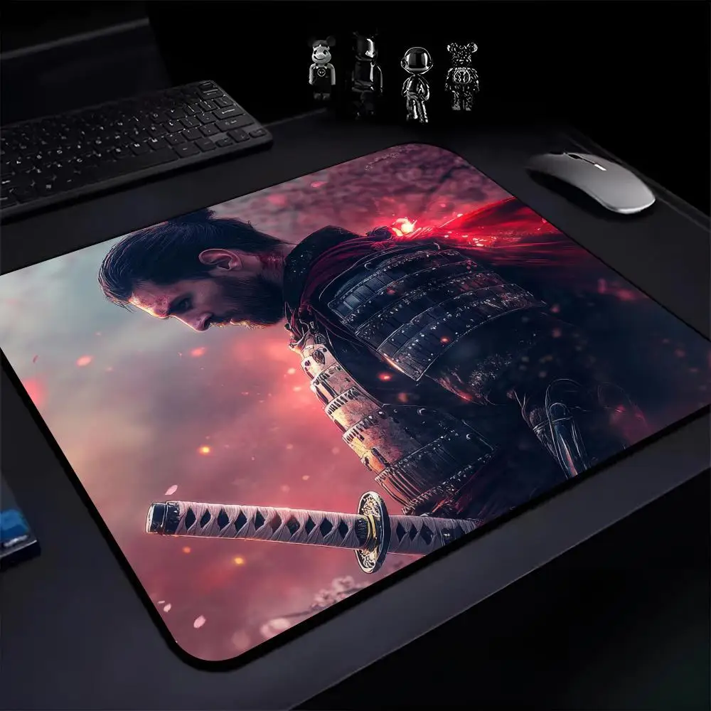 samurai Mouse Pad E-sports players mause pads Game Accessories Game Keyboard Pad Gamer Desktop Mat Boys Girls Friends Holiday Gi