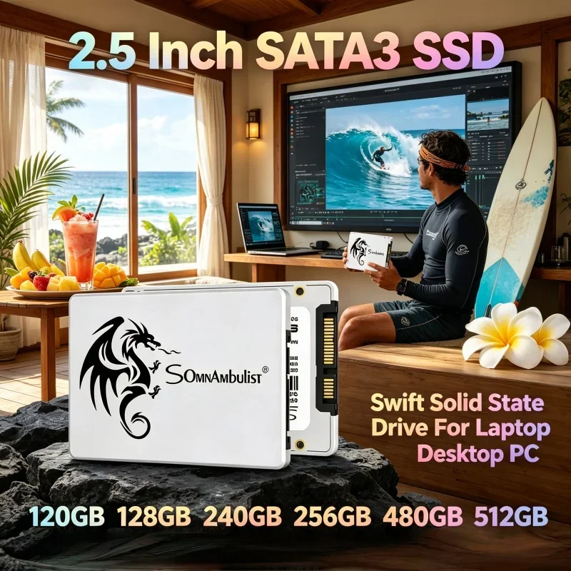 

Exquisite SomnAmbulist Multi-capacity SSD 2.5" SATA3 Swift Fast Internal Computer Storage