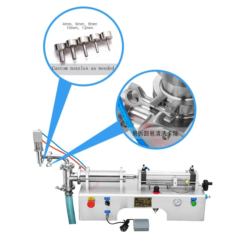 Máquina de enchimento de líquido de garrafa manual pequena semiautomática hummus mel preço da máquina de enchimento de creme cosmético