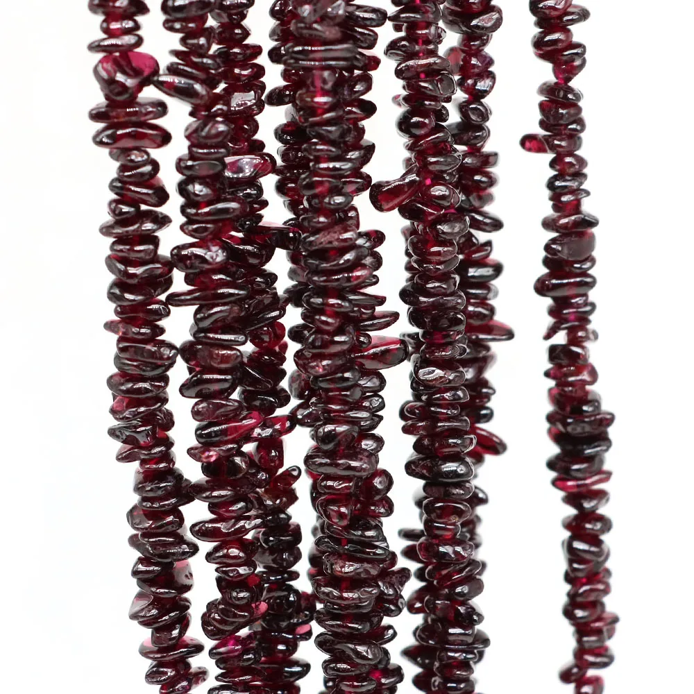 Natural Stone Chips Beads 5-8mm Garnet Irregular Gravel Beads For Jewelry Making Freeform Beads Diy Necklace Bracelet Accessory