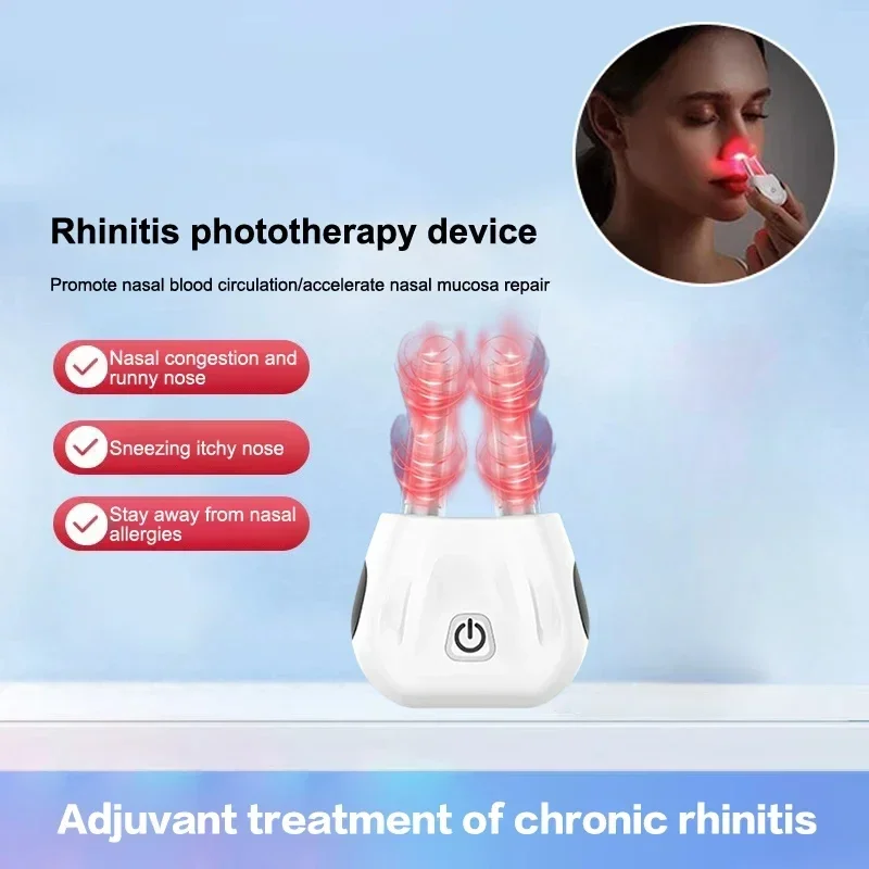 

Smart Infrared Light Nose Massage Rhinitis Phototherapy Device Nasopharyngeal Care Laser Itchy Nose Relief Soothing Device