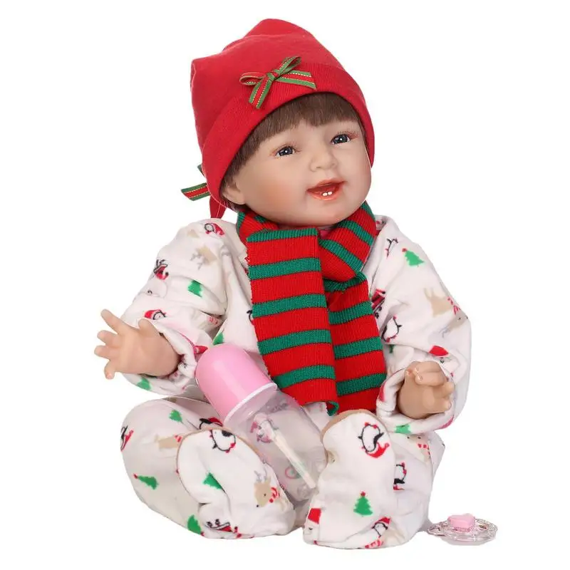 

Baby Dolls Realistic Newborn Infant Dolls With Soft Body Sweet Girl Baby Dolls With Clothes Pacifier Baby Bottle Birthday Gift