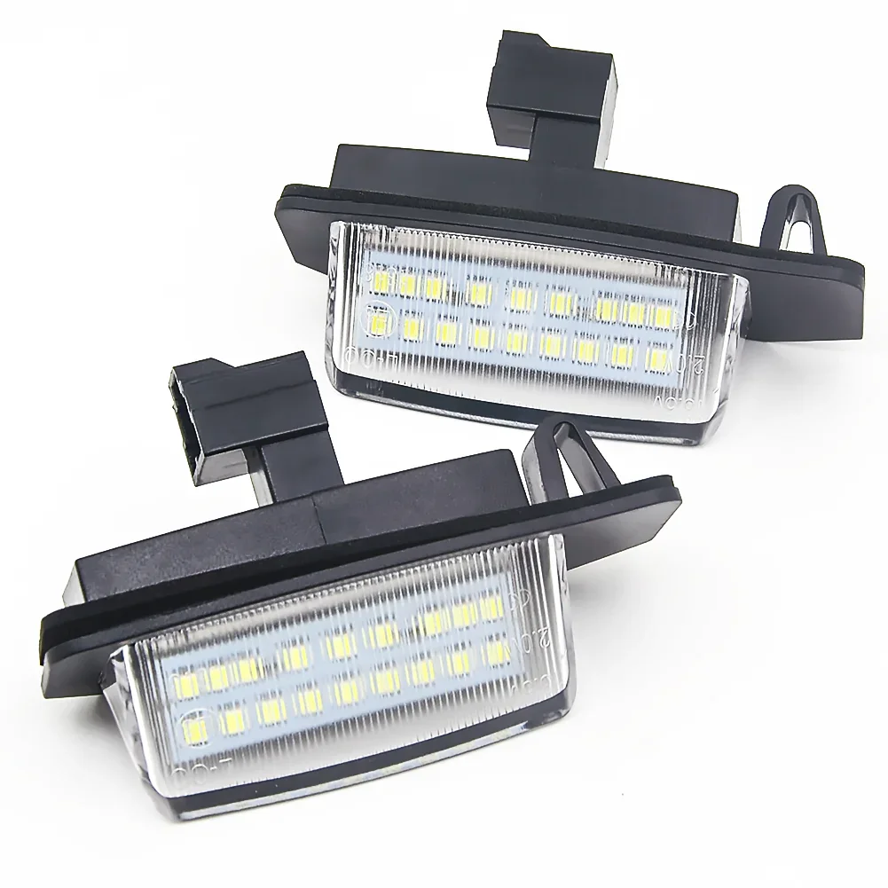 2Pcs LED Number License Plate Light For Mitsubishi Outlander XL(CW) 2006-2012 For Lancer Sportback 2008-2012