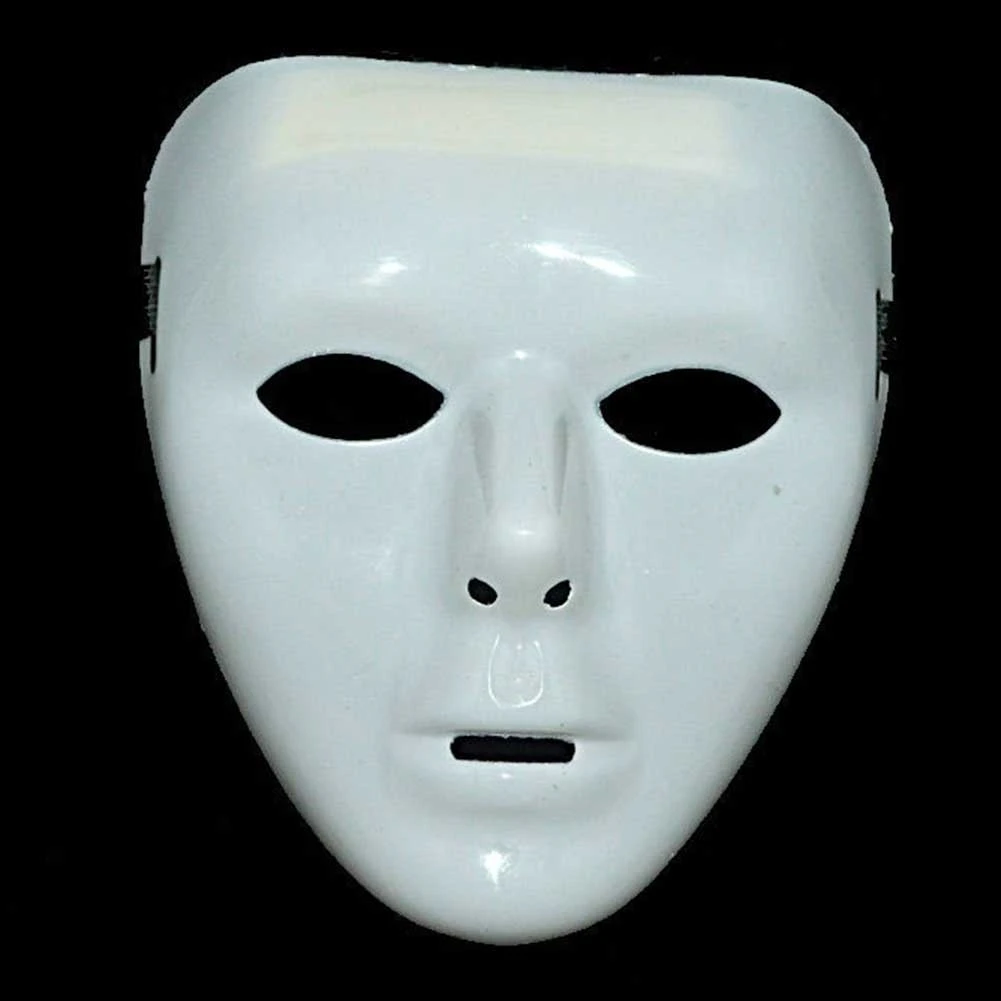 

1pcs Creative Female Scary White Blank Full Face Masks Fashion Halloween DIY Scary Mask Male Festive Party Decoration Masks New