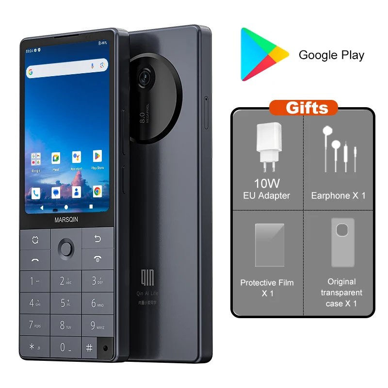 Qin F25 Touch Screen MTK8786 Dual SIM Android 14 Wifi 3.54 Inch