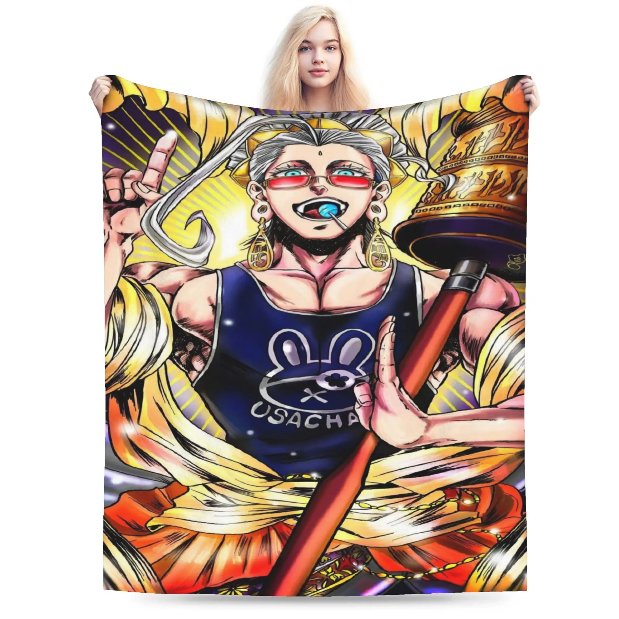 anime record Of ragnarok Blankets Fleece  Cozy Ultra-Soft Throw Blanket for Sofa Plush Thin Quilt