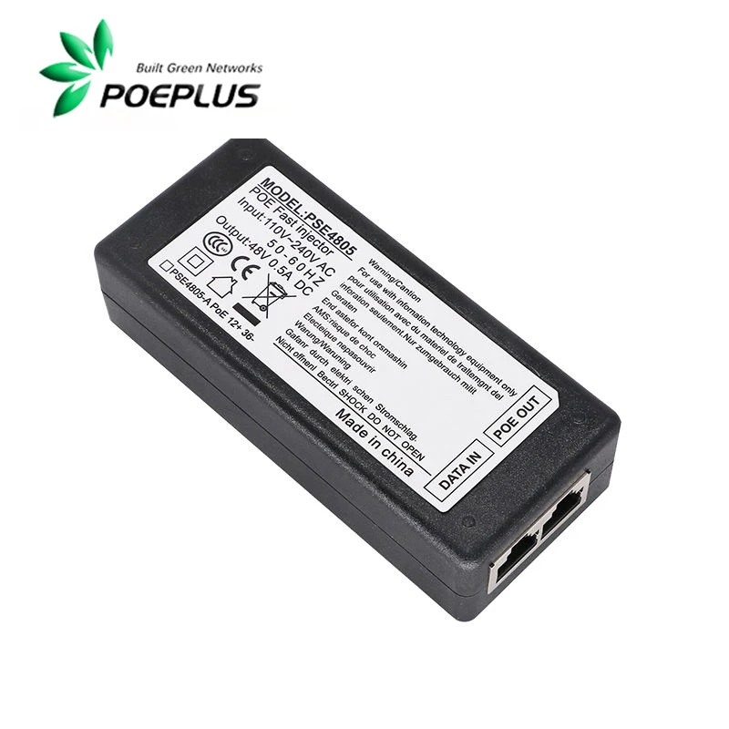 10G PoEインジェクター | 100/1000/10000Mbe オプション | 25/48/60W はオプションです | 802.3at/af/bt/poe++規格 | 110-240Vac電源