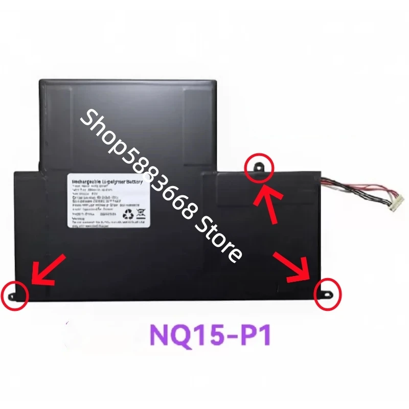 NQ15-P1 7.6V 60.8Wh 8000mAh 10-pin 7-wire Laptop Substitute Battery For IPASON MaxBook P1 P1X7GBJ41 P1X7GBJ42 G154GPJ41 Notebook
