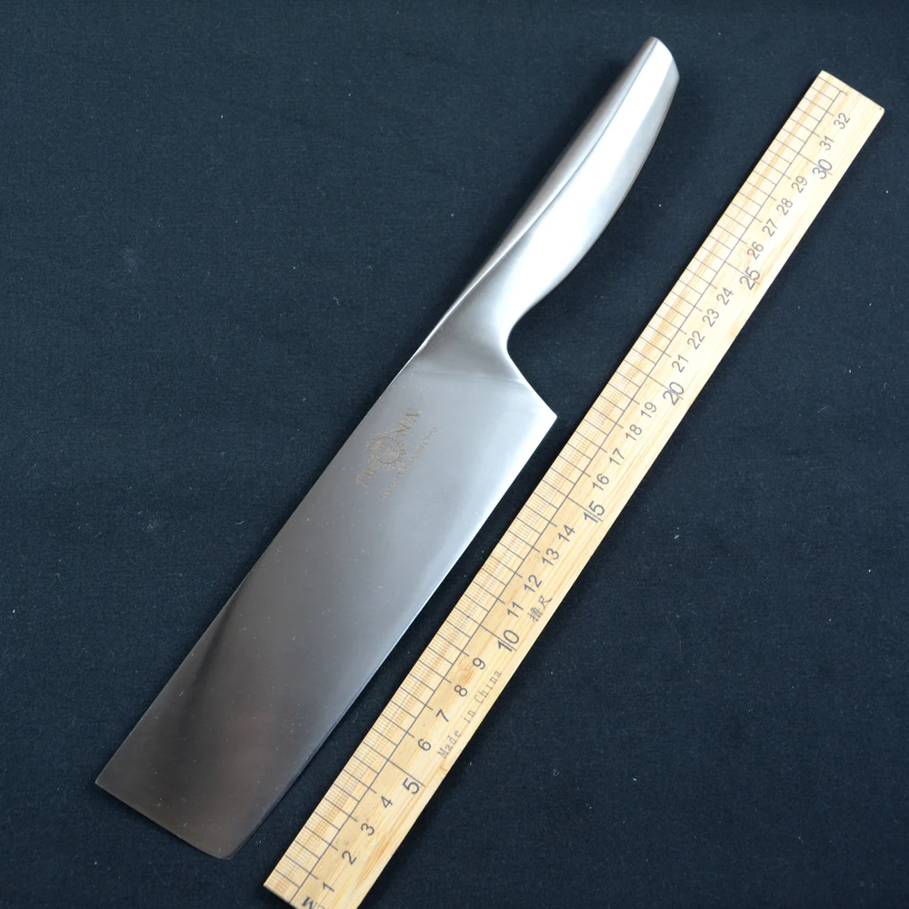 

TWOSUN Нож шеф-повара 14C28N Сатиновое лезвие Стальная ручка Универсальный кухонный нож TS886
