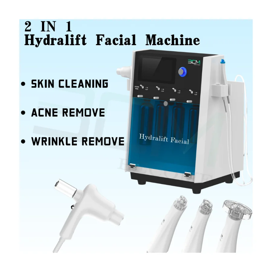 

2 Handles Oxygen Jet Peel Hydro Beauty Skin Cleansing Hydro Facial Machine Aqua Peeling Beauty Personal Care Products