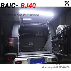 For Baic BJ40 Plus Ickx K2 2021-2022 Tailgate Lighting Strip Interior Accessories for Vehicles Interior Replacement Parts Spare