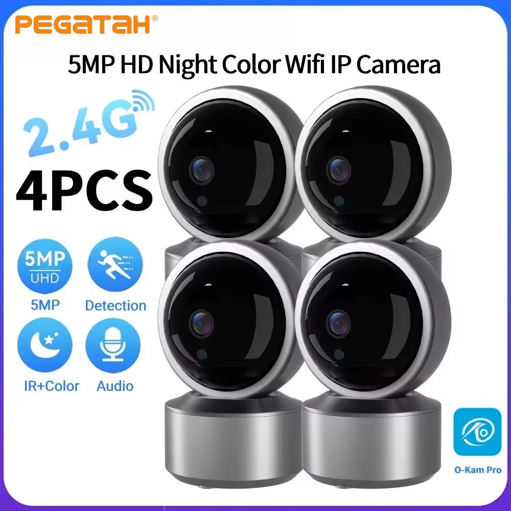 PEGATISAN Tuya IP WiFi Camera Baby Monitor Indoor Surveillance Camera Wireless Cameras Auto Tracking Two Way Audio Video Monitor