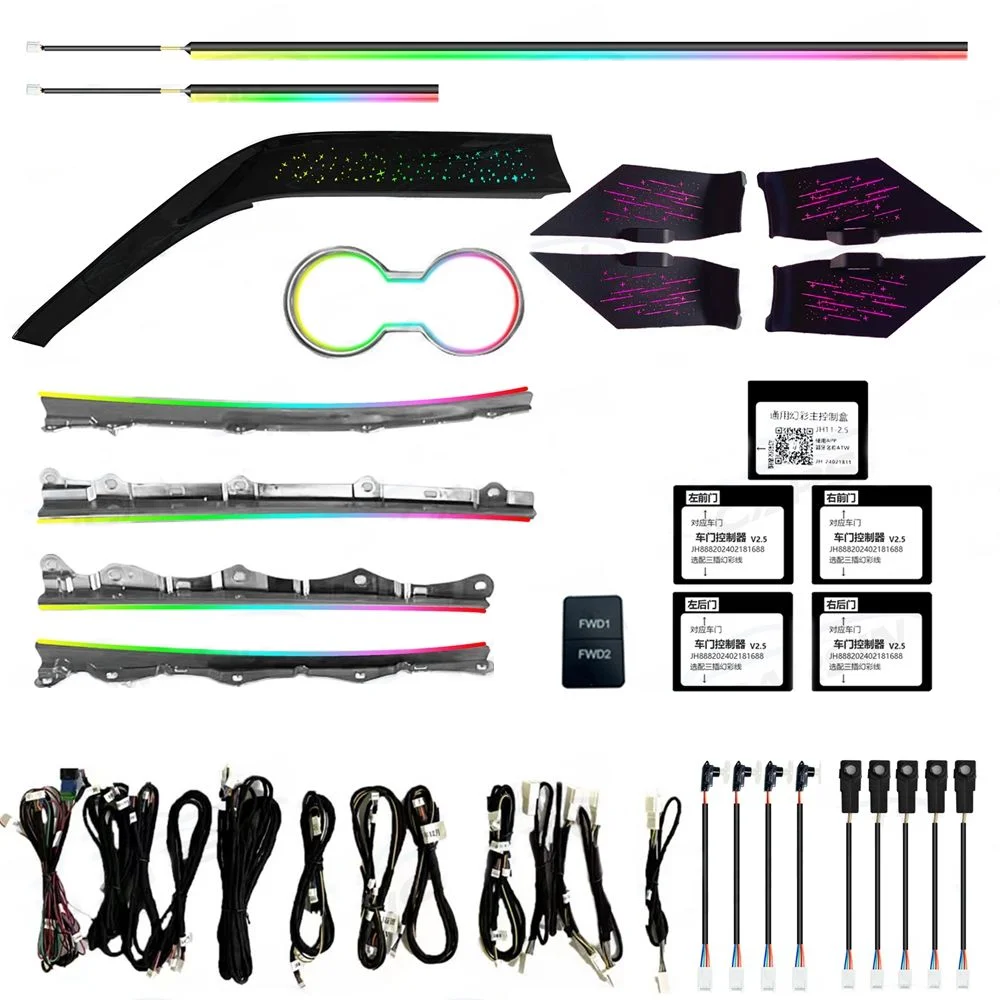 ICarsin 64 Colors Star Rainbow Ambient Lighting Upgrade Kit for Toyota Camry 8th 2018 - 2023 Interior LED Light Accessories
