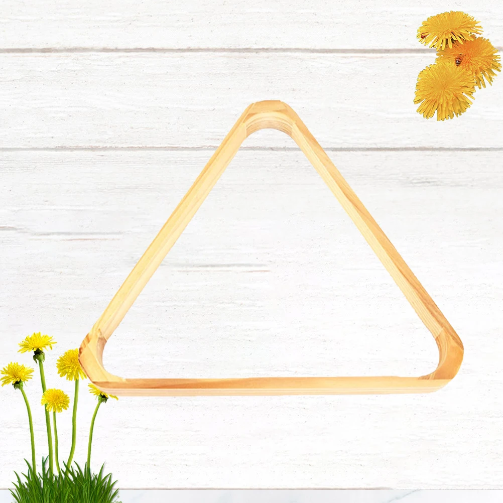 

Wooden Triangle Snooker Pool Billiards Rack Frame Holder Sturdy Waterproof Lightweight Durable No Scratch Billiard Table