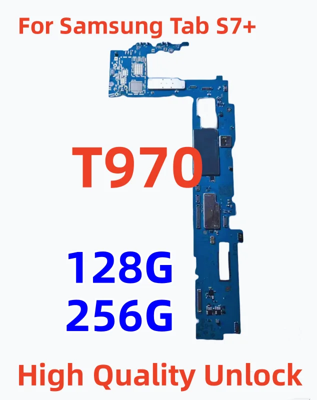 

100% Unlocked Mainboard For Samsung Galaxy Tab S7 T970 Motherboard For Samsung Tab S7+ T970 Logic Board Good Working