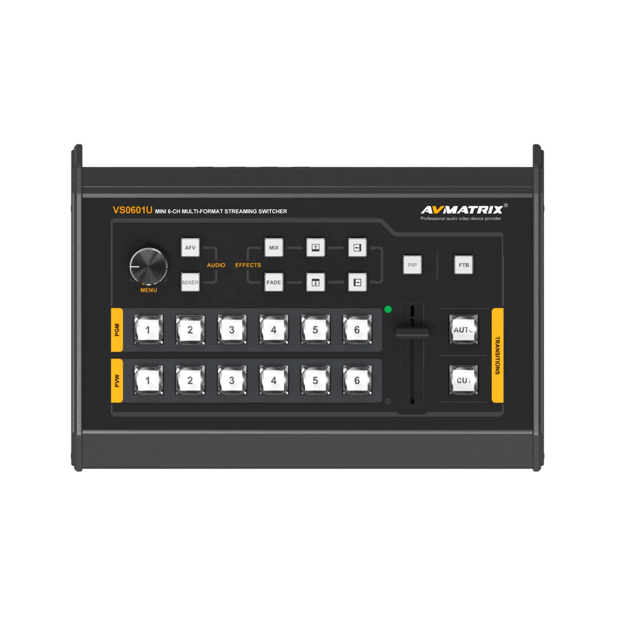 

AVMATRIX VS0601U Mini 6CH SDI HDMI Multi-format Live Streaming Video Switcher