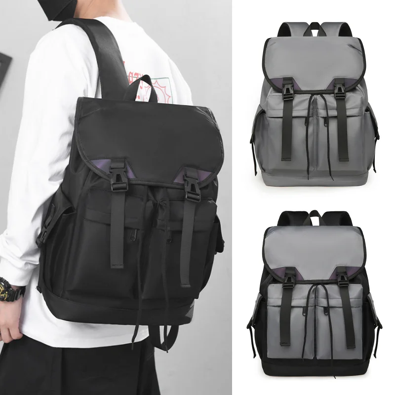 

New Flip-top Fashionable Backpack, Outdoor Leisure Travel Computer Backpack, Multi-functional Large-capacity Waterproofschoolbag