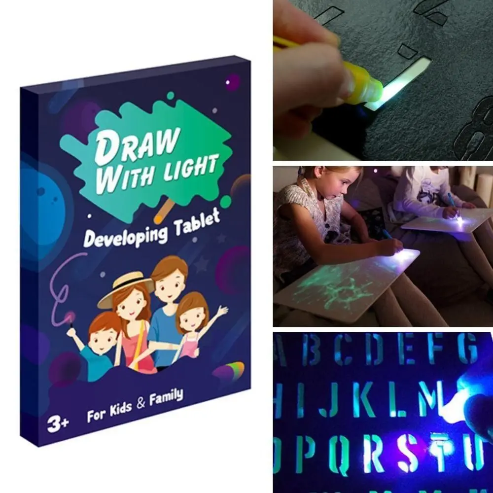 KT Board Children's Luminous Writing Board Kid Educational Glow-in-the-dark 3D Fluorescent Drawing Board Children's Gift