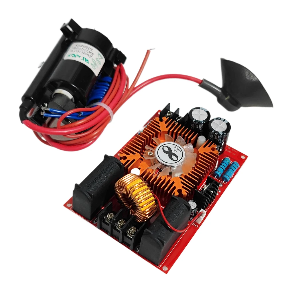 

DC 12-30V ZVS Flyback Driver Module 250W Нагреватель DIY Плита Катушка зажигания Плата источника питания Набор инструментов с вентилятором Высоковольтный пакет