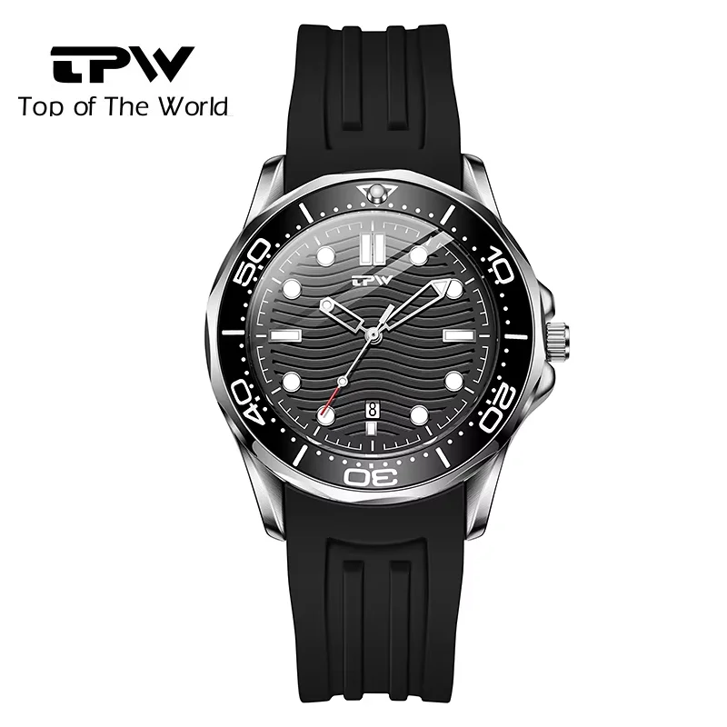 

Мужские аналоговые кварцевые часы с силиконовым ремешком, классические светящиеся часы с хронографом, модные наручные часы для мужчин, золотисто-черные