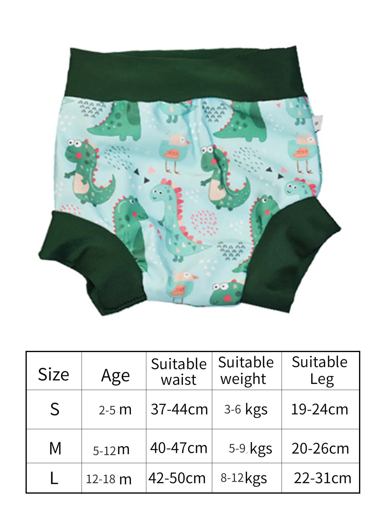 Eezala Wodoodporna pieluszka do pływania Noworodek Wysoka talia Pieluchy do pływania Zmywalne, odporne na słońce pieluchy kąpielowe dla dzieci