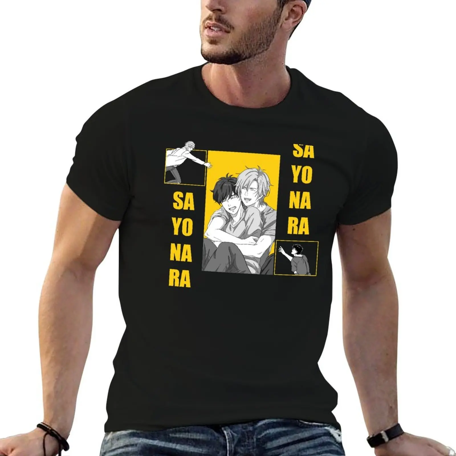 

Banana Fish Ash and eiji T-Shirt man t shirt summer t shirts for man pack cotton T-Shirt