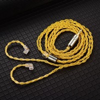 8-Strand QKZ T1 Headphone Cord Upgrade Cord 0.75MM 2Pin KZ Earphone Cable 200 Core TC 3.5mm Jack KZ Wired Headphones