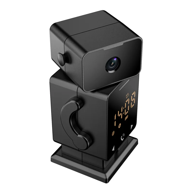 C11 3MP Tuya WiFi PTZ Robot Camera with Time Display 180° Viewing Night Vision Motion Detection Two-way Surveillance Camera
