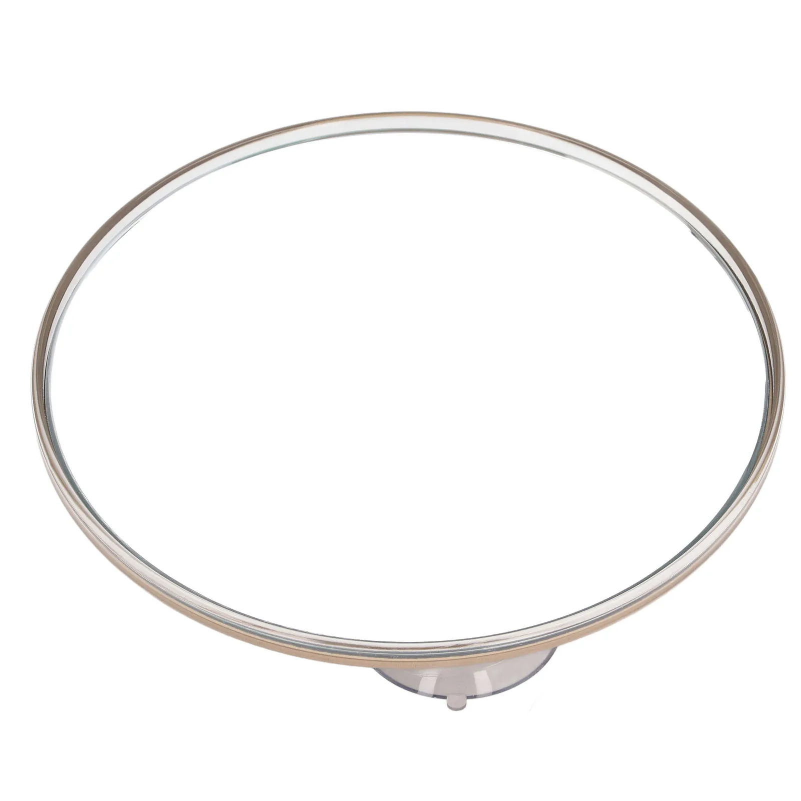 Espelho de ampliação redondo com ventosa para viagens, fácil de instalar, vidro ABS, leve face 30X