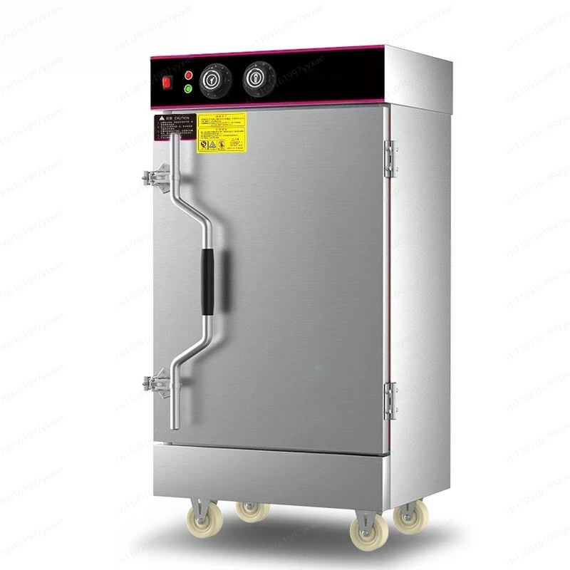 Industrial Heavy  Electric Rice Steamer Stainless Steel 4 Trays, 220V Commercial Steamer for Hotel Kitchen, Steam Meat