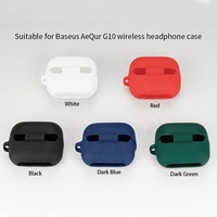 for Baseus AeQur G10 Silicone Case Wireless Earphone Shell Cover with Hook