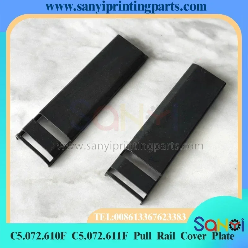 1 Pair C5.072.610F C5.072.611F Pull Rail Cover Plate 93x25mm For Heidelberg SM102 CD102 Printing Machine