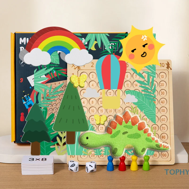 Legno 99 Tabellone di Moltiplicazione Montessori Giocattoli Aritmetici Tabella di Moltiplicazione Matematica Apprendimento Conteggio Sussidi Didattici Per I Bambini