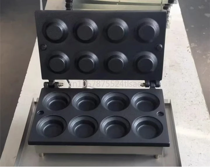 Baking Egg Tart Skin Machine Digital Display Accurate Temperature Control Commercial Eight-hole Electric Heating