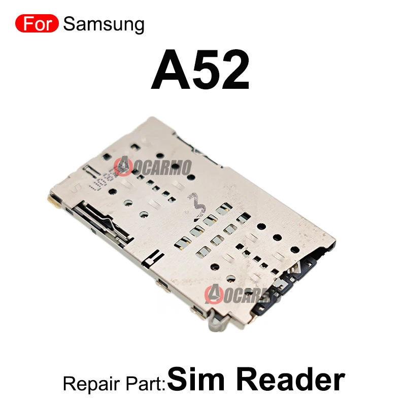 For Samsung Galaxy A52 SIM Tray Reader Sim Card Holder Socket Repair Replacement Part