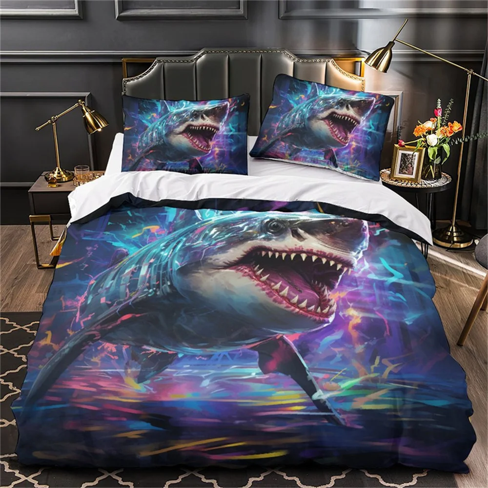 3D Digital Print Bed Sheet Set, 2/3 Piece Set, Soft Polyester Fabric, Machine Washable Zipper Closure Various Designs And Themes