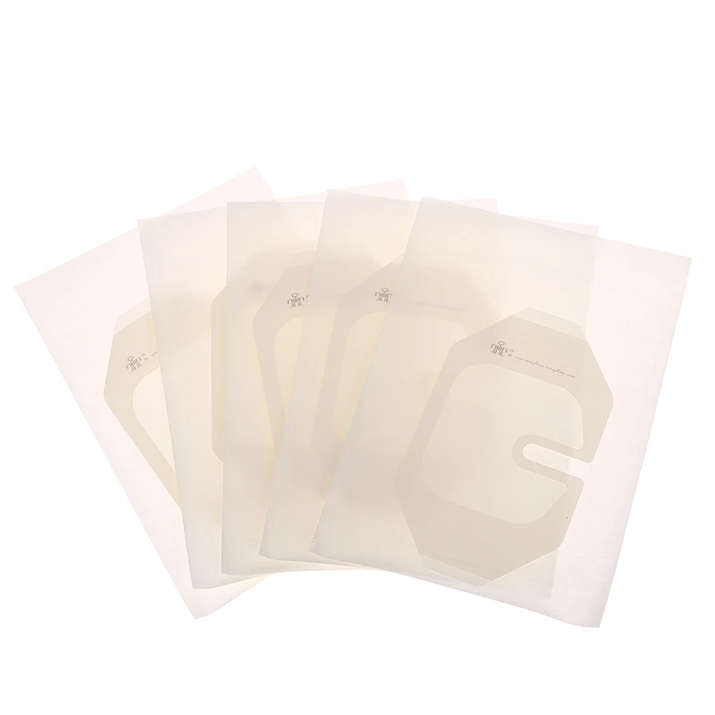 5PCS Octagonal Invisible Fitting  Fixation Application PU Transparent Visual Retained Plaster Waterproof Dressing Patch